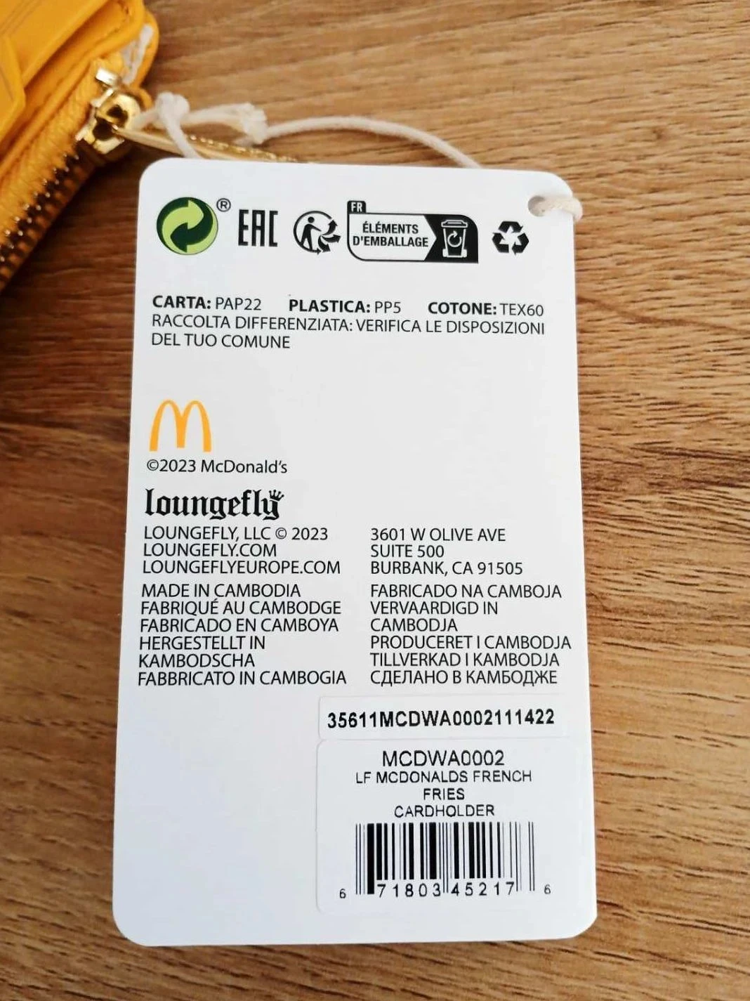 Mcdonalds Loungefly Kaarthouder French Fries – photo 4